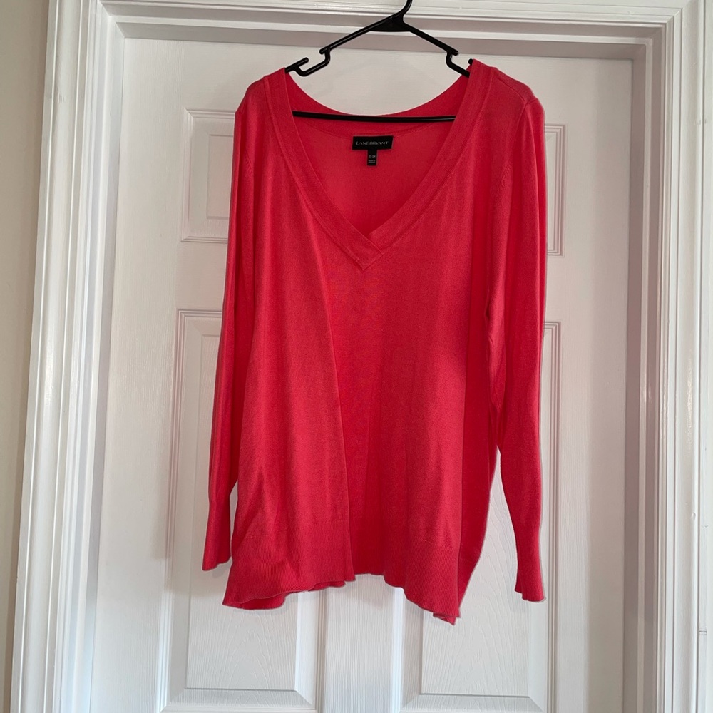Coral Lane Bryant V-Neck Light Sweater, 22/24